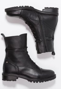 Zign Botines con cordones - black