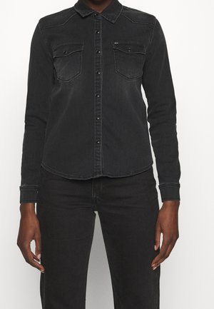 Hemdbluse - black denim