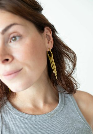 Wildcat SNAKECHAIN HOOPS - Earrings - Gold
