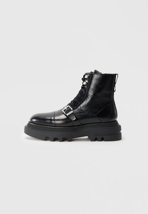 ASTRID - Stivaletti stringati - black