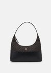 JACQUARD SHOULDER BAG - Käsilaukku - black