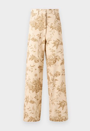WHYPPOLITE - Avar lõikega teksad - beige