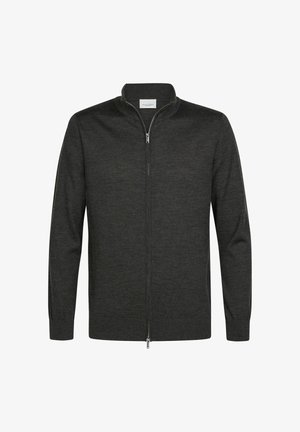 PROFUOMO, PROFUOMO CARDIGAN FULL ZIP - Strickjacke - dark brown