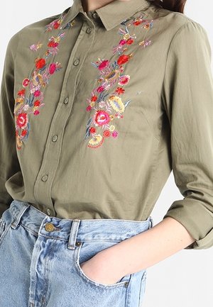 Hemdbluse - khaki