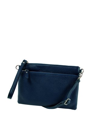 DrachenLeder Clutch - blau