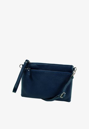 DrachenLeder Clutch - blau