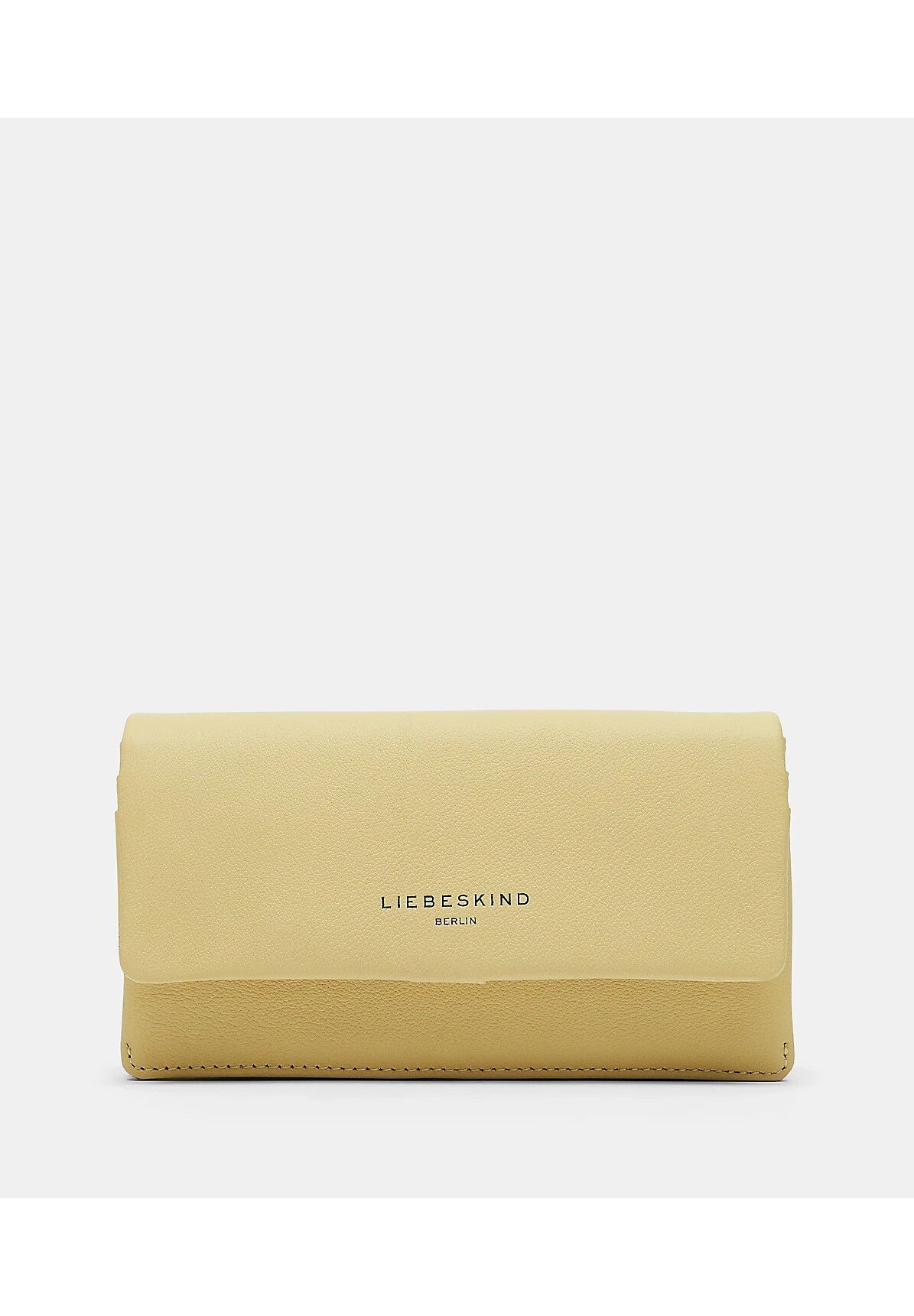 yellow leather wallet womens
