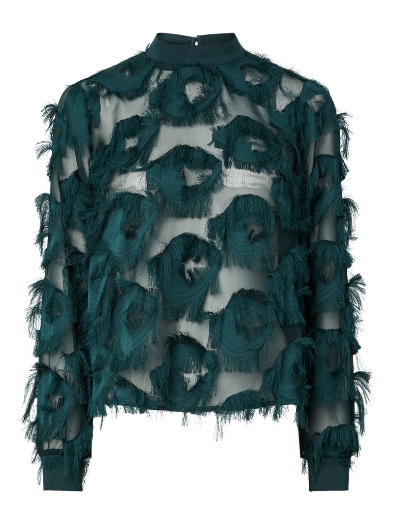 YAS Blouse donkergroen