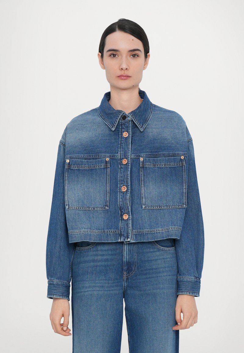 ASPESI - GIUBBOTTO - Jeansjacke - blue denim, Vergrößern