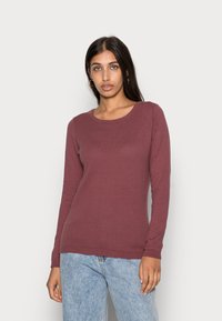Vero Moda VMCARE STRUCTURE O-NECK GA NOOS - Pullover - rose brown
