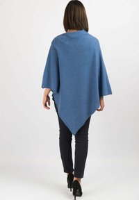 Dalle Piane Cashmere PONCHO - Cape - azzurro