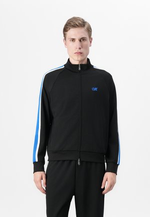 Calvin Klein Jeans TRACK - Zip-up sweatshirt - black