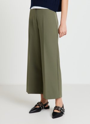 PALAZZO CROPPED UNITA - Pantaloni - verde militare