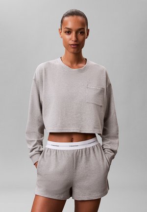 LOGO SHORT - Nattøj bukser - grey heather
