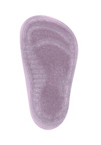 Weiche, rosa Innensohle mit strukturierten Oberflächen und Rillen für besseren Halt, entworfen für Komfort. Gebogene Form, die sich der Fußform anpasst und Nähdetails zeigt.