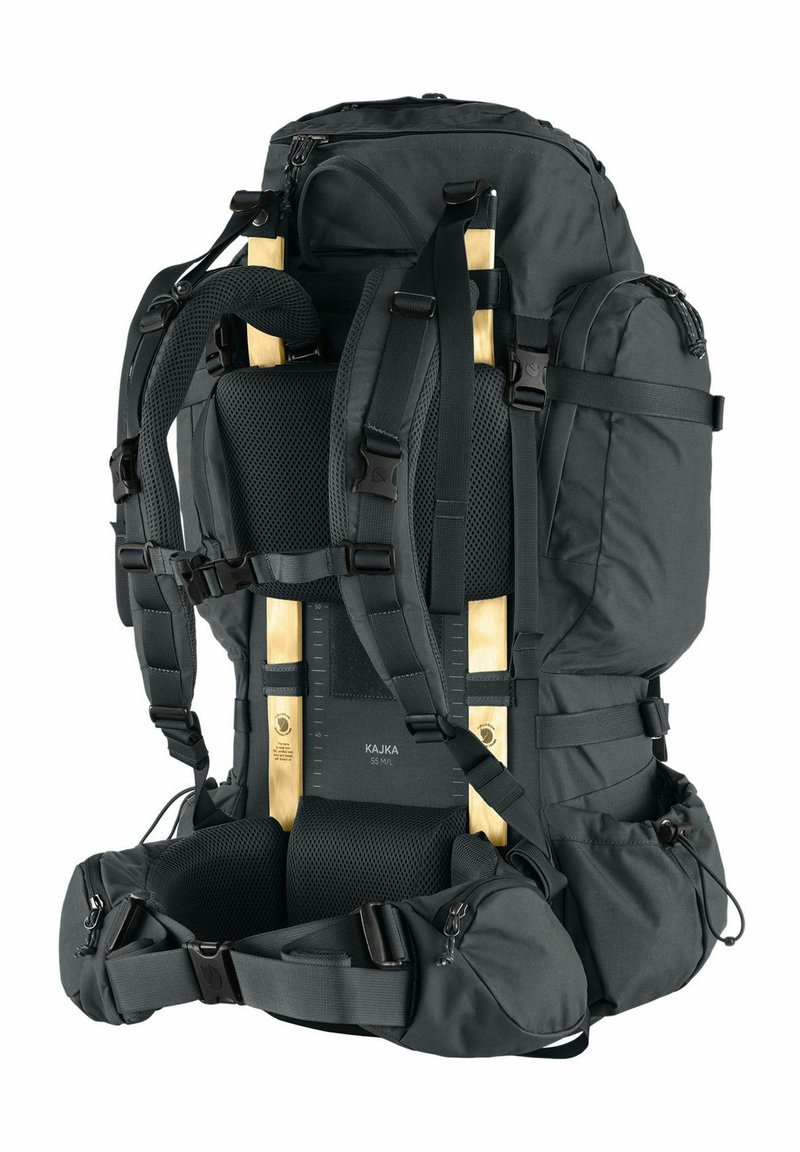Fjällräven KAJKA 55 M/L - Rucksack - coal black/black - Zalando