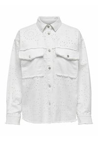 ONLY BRUSTTASCHEN - Jeansjacka - bright white