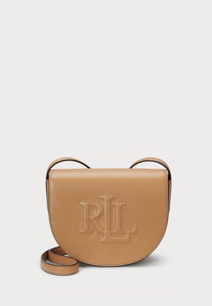 Lauren Ralph Lauren LEATHER MEDIUM WITLEY CROSSBODY - Rankinė per petį - buff