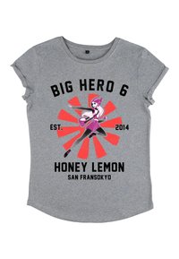 Henry Tiger BIG HERO 6 MOVIE HONEY LEMON COLLEGIATE - Triko s potiskem - melange grey