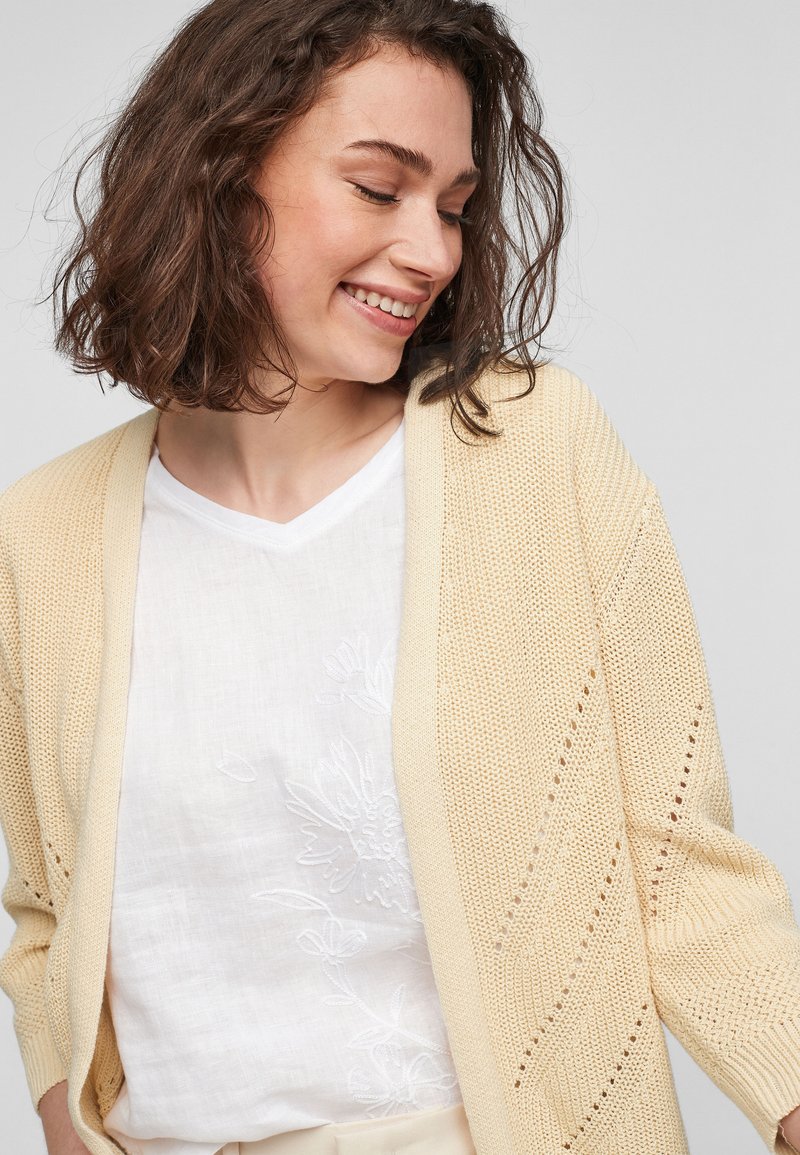 Damen Strickjacken | s.Oliver Strickjacke sunlight yellow/hellgelb - FH24415 Damen Strickjacken | s.Oliver Strickjacke sunlight yellow/hellgelb - FH24415