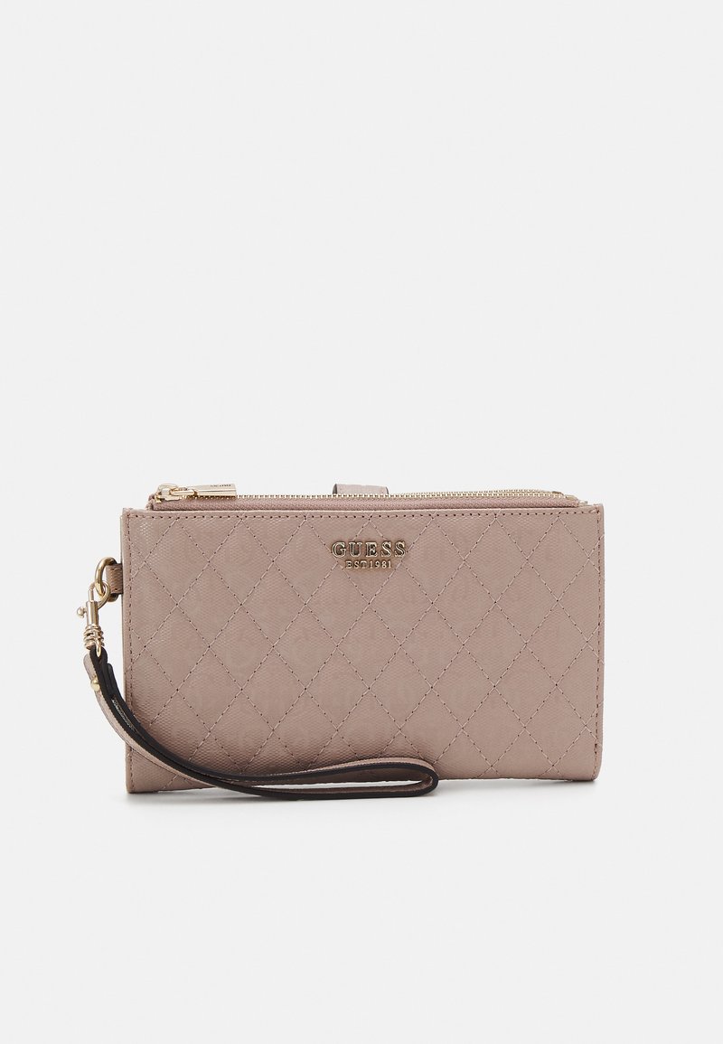 Guess YARMILLA SLG DBL ZIP ORGANIZER - Peňaženka - taupe