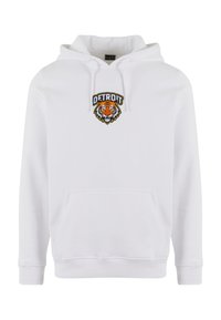 Mister Tee DETROIT TIGER HEAD - Mikina s kapucňou - white