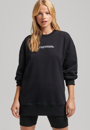 LOGO APPLIQUE OVERSIZED CREW  - Sweatshirt - black