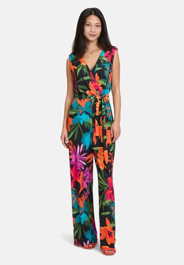 MIT BINDEGÜRTEL - Jumpsuit - bunt