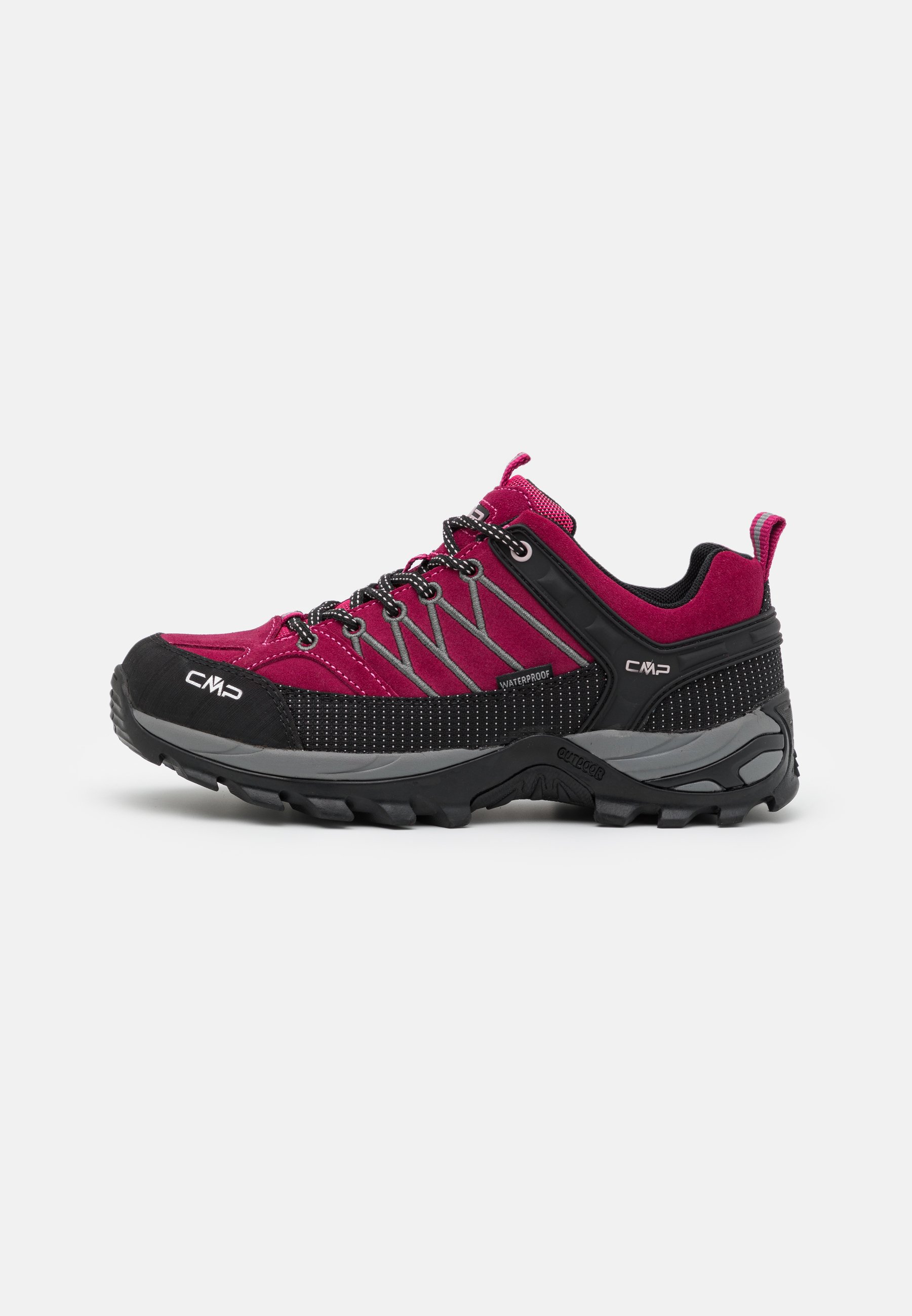 CMP RIGEL LOW TREKKING SHOES WP - Turistiniai batai - sangria/grey/rožinė -  Zalando.lt