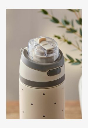 Next, 700ML POLKA DOT SIP OR SWIG WATER BOTTLE UNISEX - Fľaša na nápoje - cream