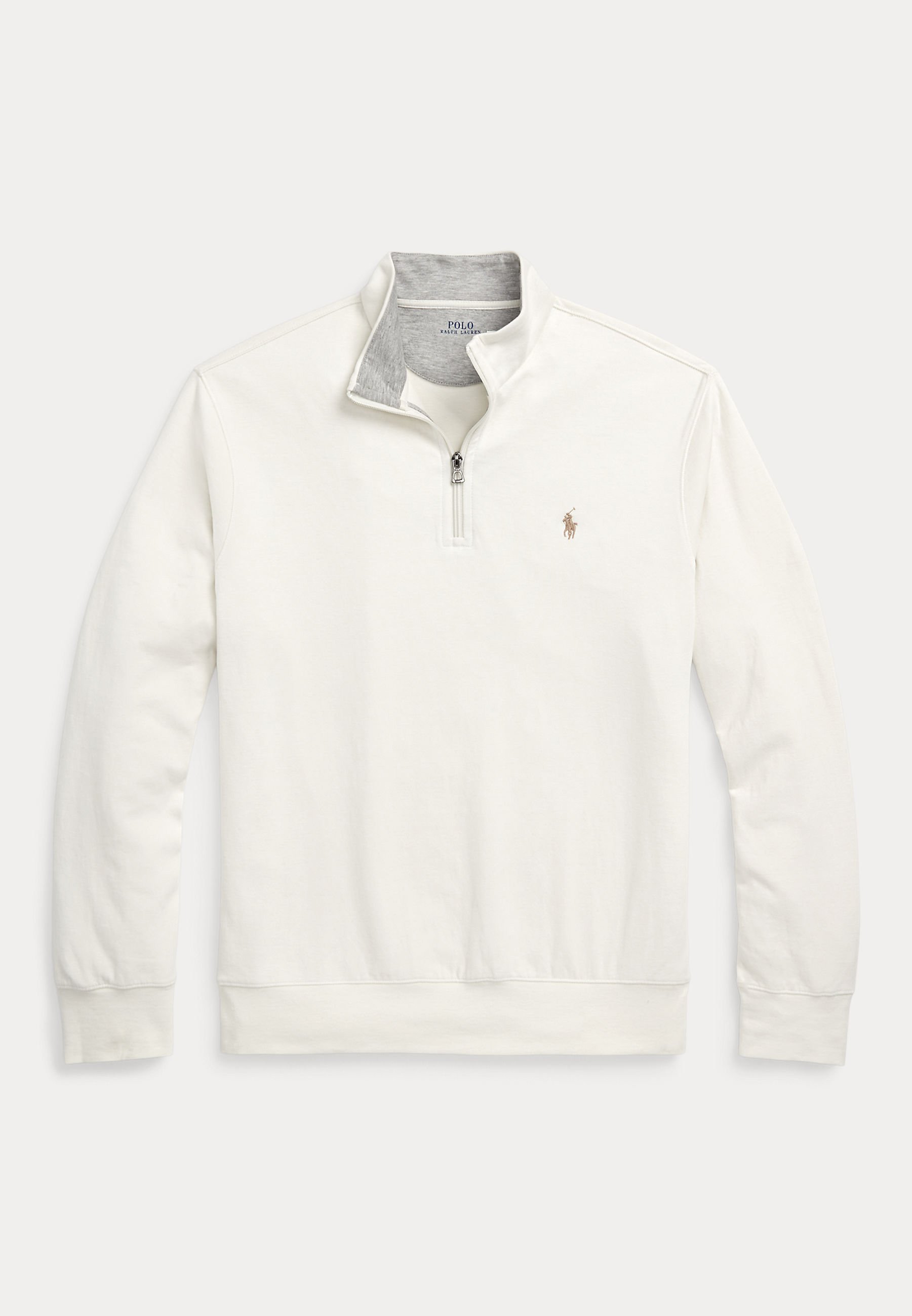 Polo Ralph Lauren LUXURY JERSEY QUARTER-ZIP - Sweatshirt