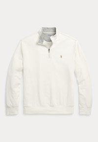 LUXURY JERSEY QUARTER-ZIP PULLOVER - Sweatshirt - parchment cream