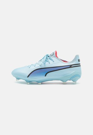 KING ULTIMATE FG/AG UNISEX - Moulded stud football boots - silver sky/black/fire orchid