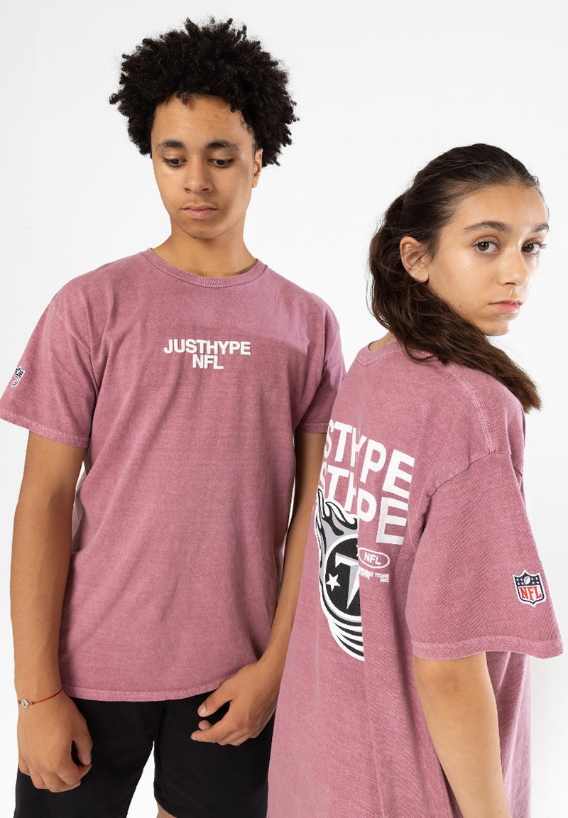 Hype T-shirt print donkerroze Hype T-shirt print donkerroze