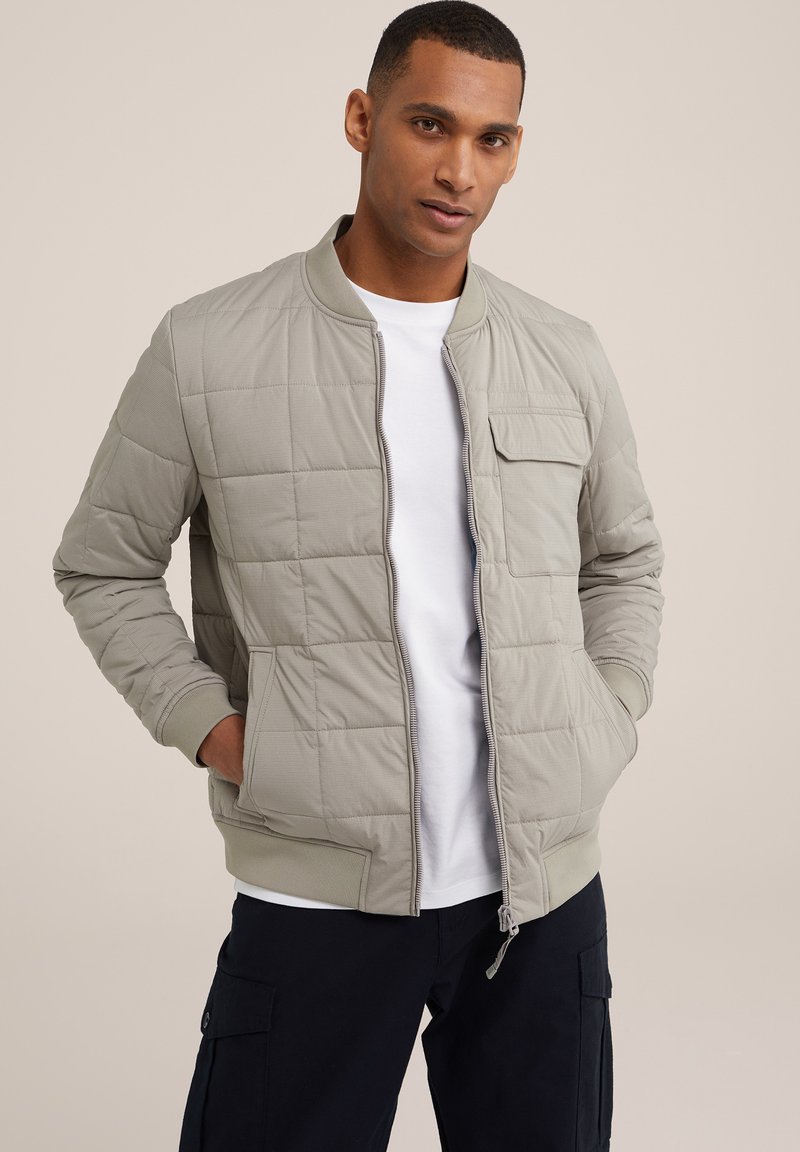 WE Fashion Bomber stiliaus striukė - grey