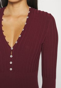 Tommy Hilfiger BUTTON DRESS - Etuikleid - deep rouge