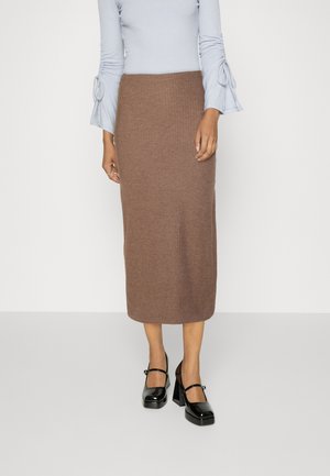 ONLY NELLA LONG SIDE SLIT BOX - Pencil φούστα - carafe