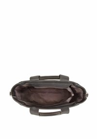 Szara torba na ramię z trwałymi uchwytami i zamkiem błyskawicznym. Wnętrze wyłożone jest gładką tkaniną i posiada jedną kieszeń na zamek do przechowywania.