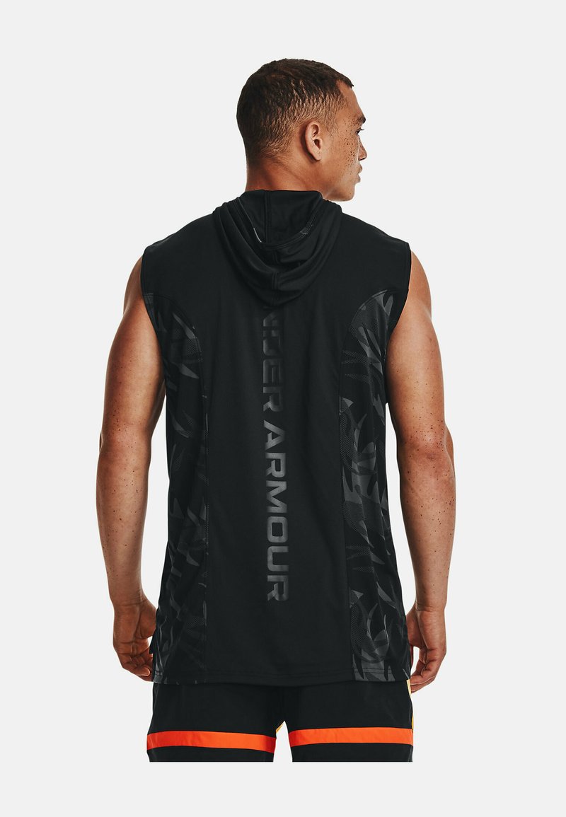 Under Armour SLEEVELESS BASELINE TANK HOODIE - Top - black/black -  Zalando.de