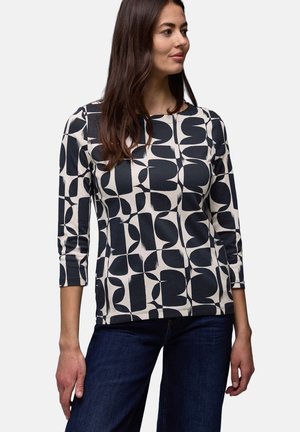 GEMUSTERTES - Langærmet T-shirt - blau