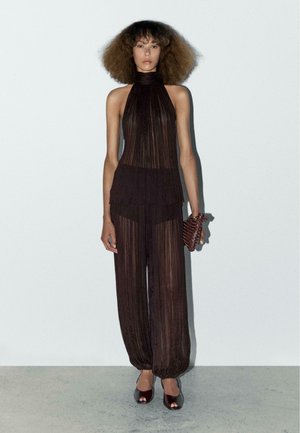 STUDIO - FLOWING PLEATED SAROUEL  - Bukser - bordeaux