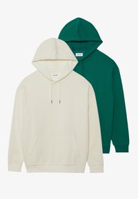 UNISEX 2 PACK  - Sweatshirt - off white/green