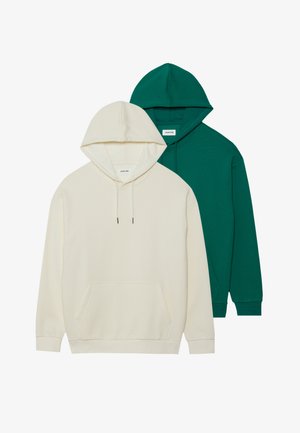 2 PACK UNISEX - Luvtröja - off white/green