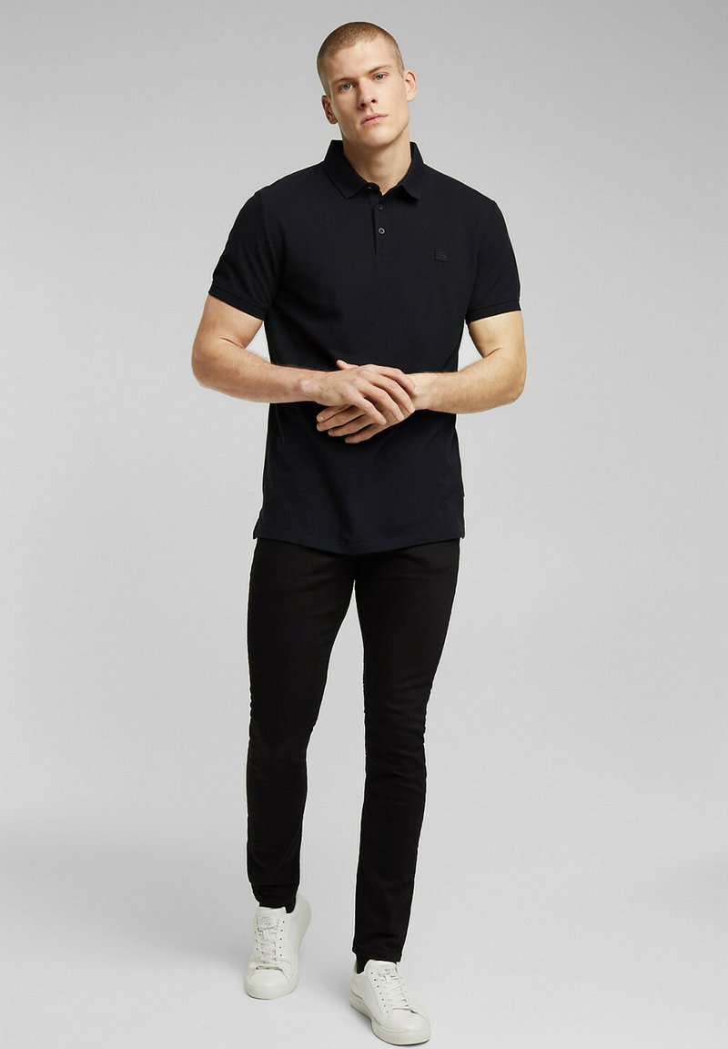 Herren T-Shirts basic | Esprit Poloshirt black/schwarz - RU75706 Herren T-Shirts basic | Esprit Poloshirt black/schwarz - RU75706