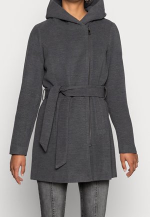 Klassisk frakke - mottled dark grey