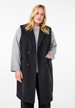 Vest - dark grey melange