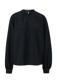 QS LANGARM MIT STEHKRAGEN - Blouse - schwarz