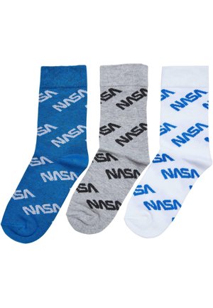 3 PACK - Calcetines - brightblue grey white