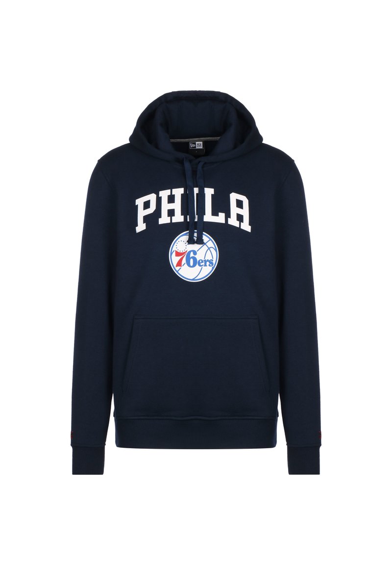 New Era NBA TEAM LOGO PHILADELPHIA 76ERS KAPUZENPULLOVER HERREN - Jersey con capucha - blue