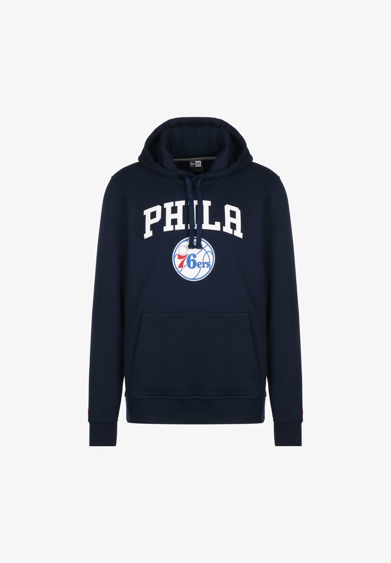 New Era NBA TEAM LOGO PHILADELPHIA 76ERS KAPUZENPULLOVER HERREN - Jersey con capucha - blue